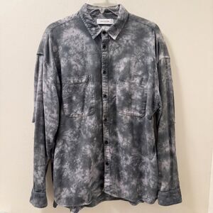 Urban Outfitters Dyed Distressed Long Sleeve Shirt - Size Medium